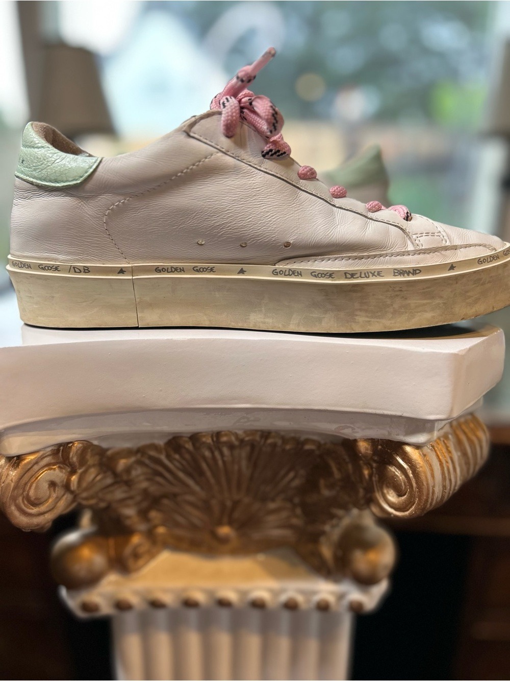Golden Goose Hi Star Glitter Star Pink Laces Sneaker EU 38 - Picture 9 of 15